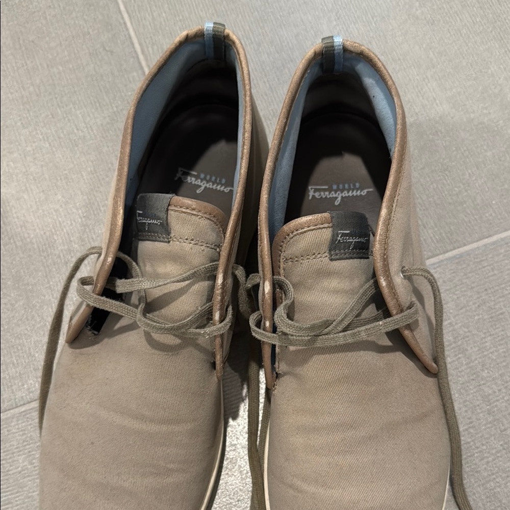 Feragamo World Tan Desert Sneakers - Picture 2 of 5